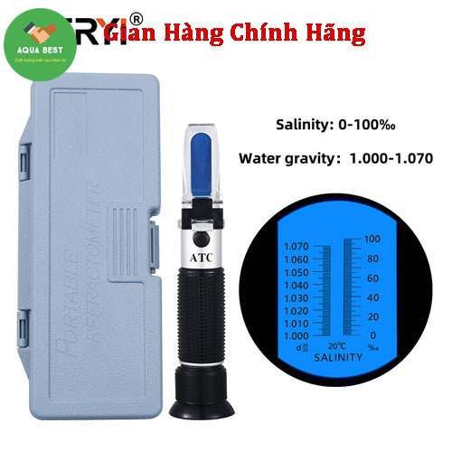 [Chính Hãng] Máy đo độ mặn,khúc xạ kế đo độ mặn 0 - 100‰