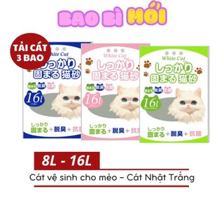  Cát Nhật Trắng 8L-16L - Cát Vệ Sinh Cho Mèo 