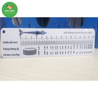 [Chính Hãng] Thước đo chiều dài tôm,Thước đo tôm,Thước đo size tôm, Thước đo kích thước tôm