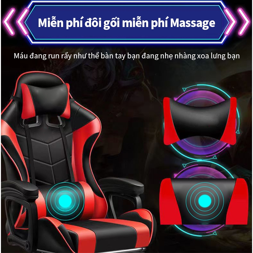Ghế gaming AIODIY Công thái học bọc nệm mềm Thích hợp làm việc chơi game do điều chỉnh chiều cao và có đế đạp | BigBuy360 - bigbuy360.vn