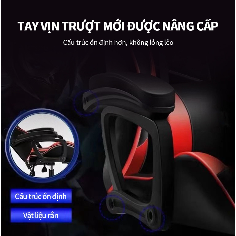 Ghế gaming AIODIY Công thái học bọc nệm mềm Thích hợp làm việc chơi game do điều chỉnh chiều cao và có đế đạp | BigBuy360 - bigbuy360.vn