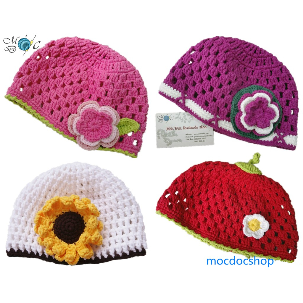 [10+ mẫu] Nón len handmade cho bé gái