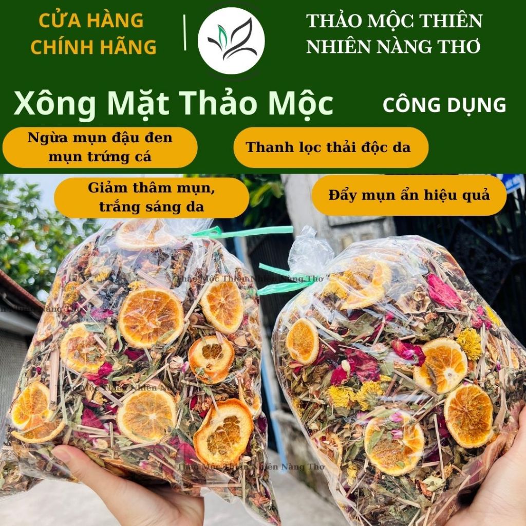 Sỉ 1kg Thảo Dược Xông Mặt & gội đầu cho spa Handmade - Xông Mặt Thảo Mộc - Xông Mặt Thảo Dược