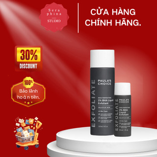  Tinh chất tẩy tế bào chết lỗ chân lông tẩy tế bào chết Paula 's Choice 2% giảm mụn ẩn làm sạch sâu BHA 30ml   118ml 