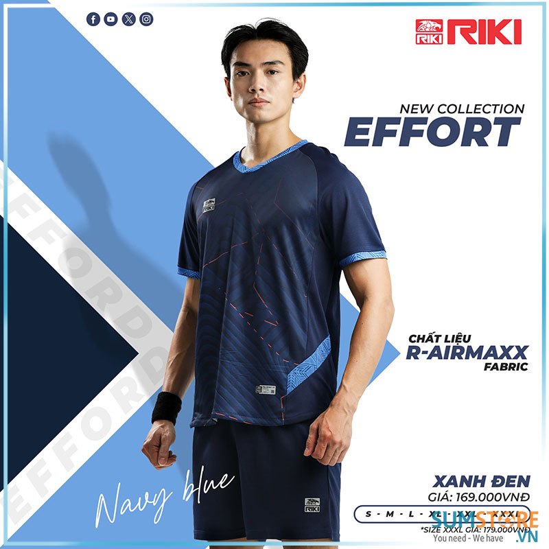 Bộ Đồ Đá Bóng Cao Cấp Bulbal Effort Màu Xanh Đen - Đồ Đá Banh Nhẹ Nhàng , Thoải Mái