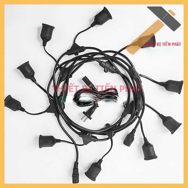 Dây Thả Đuôi Đèn Kín Nước 5m 10 đuôi.