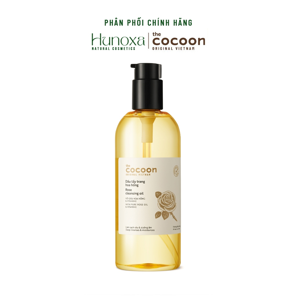 BIGSIZE - Dầu tẩy trang hoa hồng Cocoon làm sạch sâu lớp makeup và dưỡng ẩm da 310ml - HUNOXA