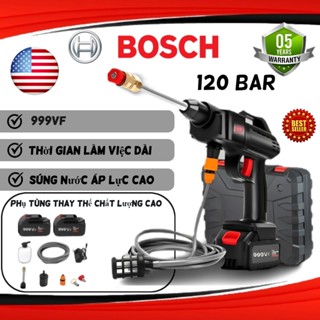 Khuyến mãilớn 999VF Rửa xe cao áp di động chạy bằng pin sạc, súng rửa xe với chế độ phun bọt cao cấp với 2 pin