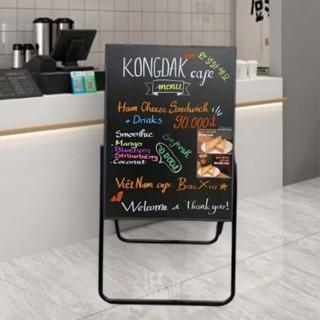 Bảng Menu gỗ viết bút dạ quang, phấn