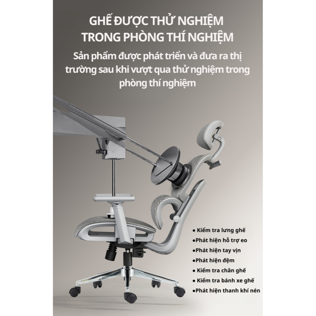 Ghế Công Thái Học CTH19  RESDANI ,Ghế Làm Việc Hỗ Trợ Tuyệt Đối Đốt Sống Lưng Và Cổ Ngả Lưng 135 Độ Lưng Lưới Thoáng | BigBuy360 - bigbuy360.vn