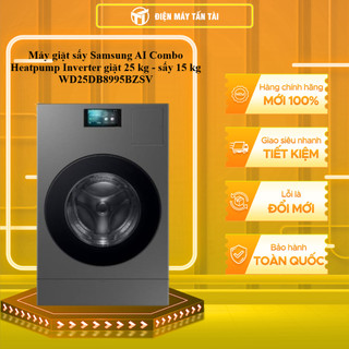  WD25DB8995BZSV - Máy giặt sấy Samsung AI Heatpump Inverter giặt 25 sấy 15 KG WD25DB8995BZSV 