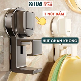  Móc treo chậu KIVA lắp đặt hút chân không chất liệu ABS bền bỉ. 