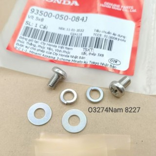 Bộ ốc, vít lắp vĩ cổ pô xe DREAM, WAVE, FUTURE... zin Honda