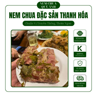 Nem Chua Thanh Hoá - Nem Nướng  150g 1 Quả 100% Thịt Tươi - Nem Chua Quý Ánh Đặc Sản Thanh Hoá