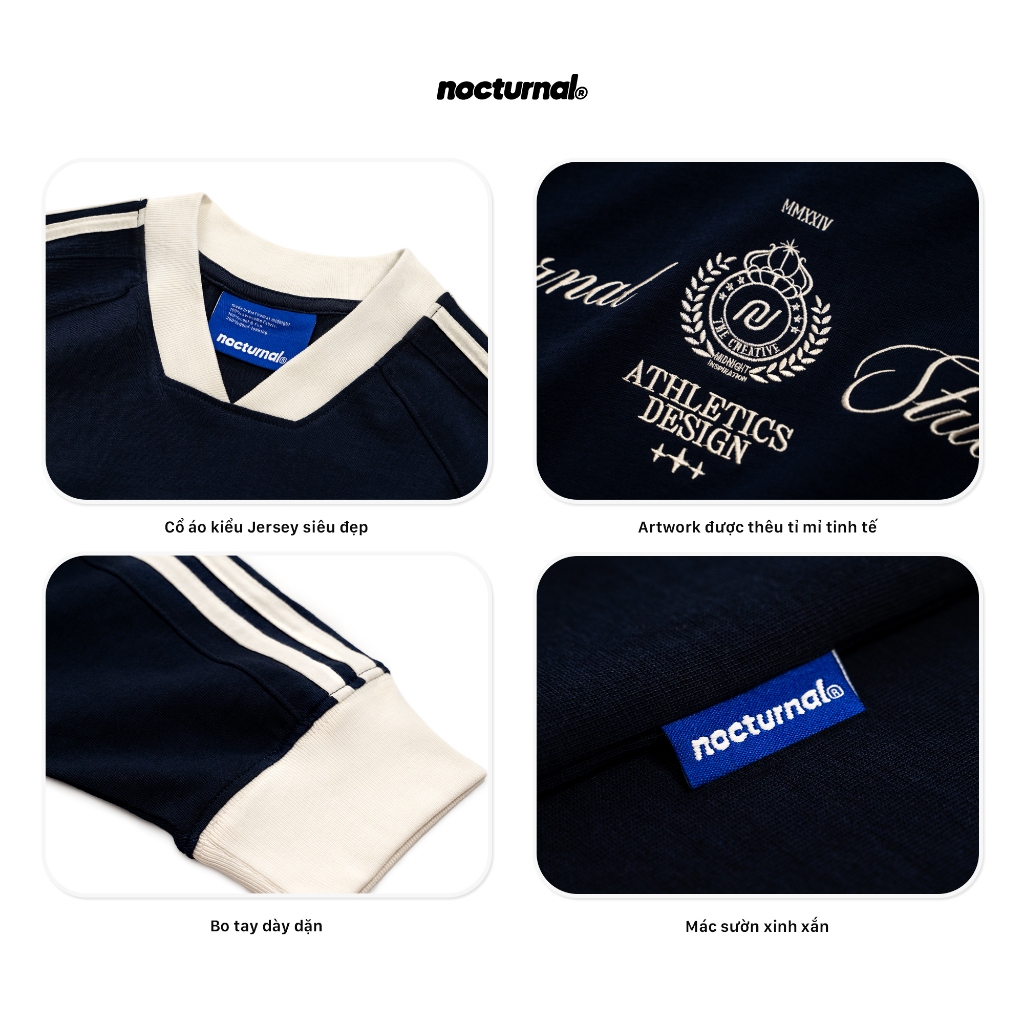 Áo Thun Tay Dài NOCTURNAL Longsleeve Jersey Tee Cotton 100% Nam Nữ Unisex Local Brand | BigBuy360 - bigbuy360.vn