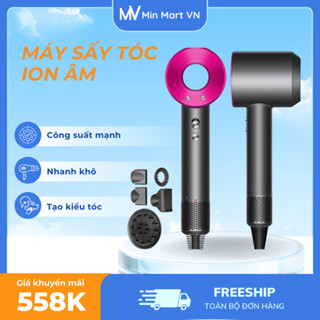 Máy Sấy Tóc ION ÂM KAW K3500/K3000 không cánh quạt 2 chiều nóng lạnh 3 tốc độ sấy, Công suất mạnh, nhanh khô, tạo kiểu