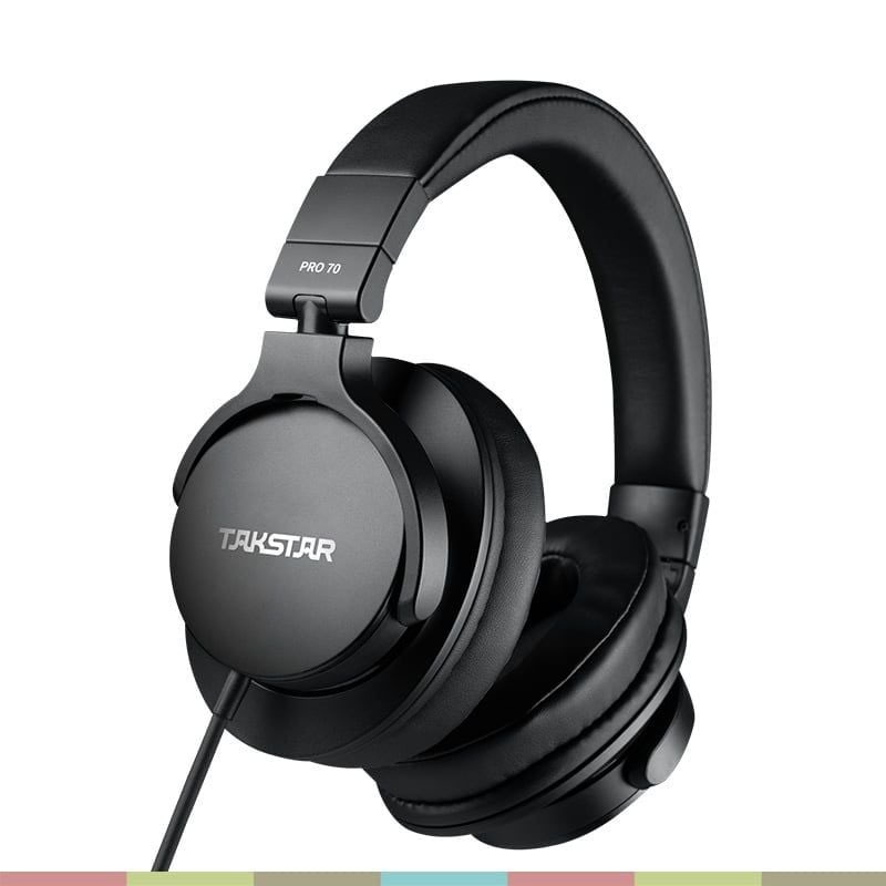 Takstar Pro 70 - Tai Nghe Kiểm Âm, Màng Loa Lớn 40mm, Phù Hợp Cho Kiểm Âm Và Làm Nhạc