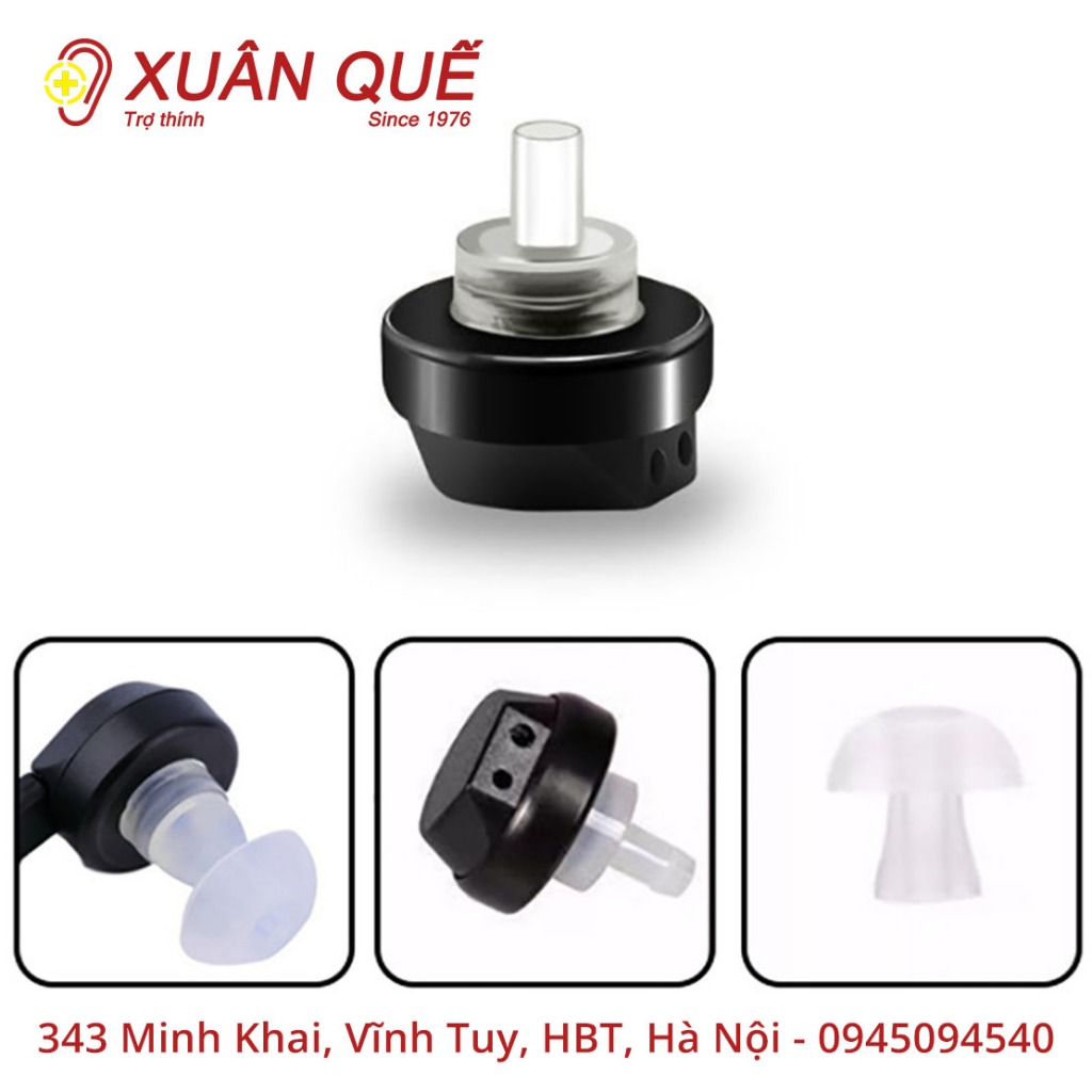 Loa 2 chân máy trợ thính (kèm núm)