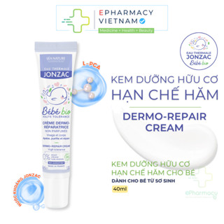 Kem Dưỡng Hữu Cơ JONZAC Bébé Bio Dermo-Repair Cream Hạn Chế Hăm Cho Bé 40ml