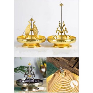 Đĩa cắm hương vòng bằng đồng