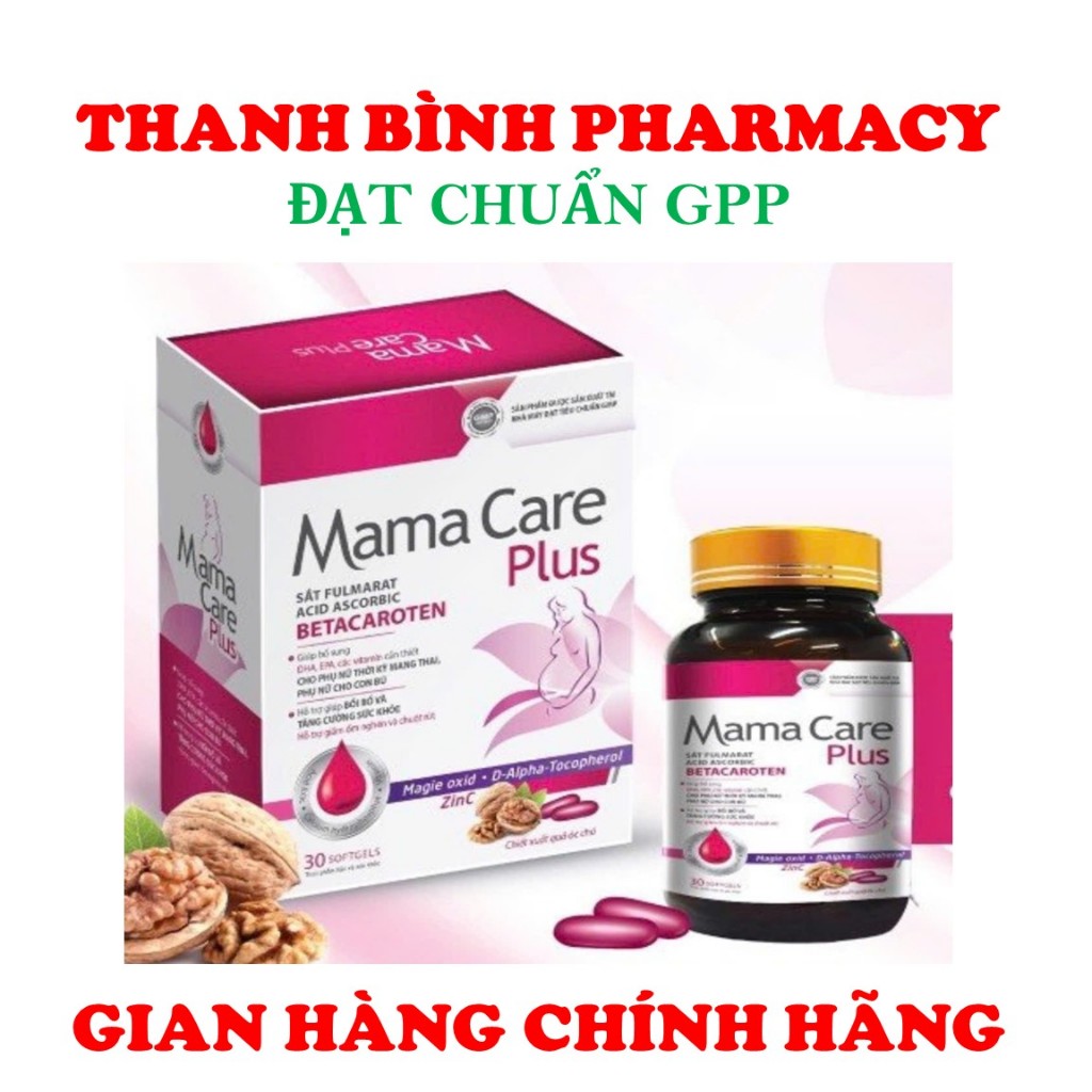 MAMA CARE PLUS-BỔ SUNG DHA EPA VÀ VITAMIN KHOÁNG CHẤT CHO PHỤ NỮ CÓ THAI VÀ CHO CON BÚ