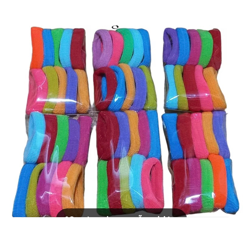⚡️Bịch 50 Sợi Dây Cột Tóc, Bản Trung 1,5cm, To, Siêu Chắc