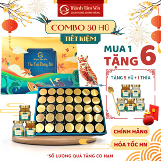[Combo 30 Hũ Tiết Kiệm] Yến Chưng Sẵn 30% Tổ yến/hũ 70ml - Yến Sào Thành Tâm Yến - Quà Biếu Tặng-Quà Tết Cao Cấp