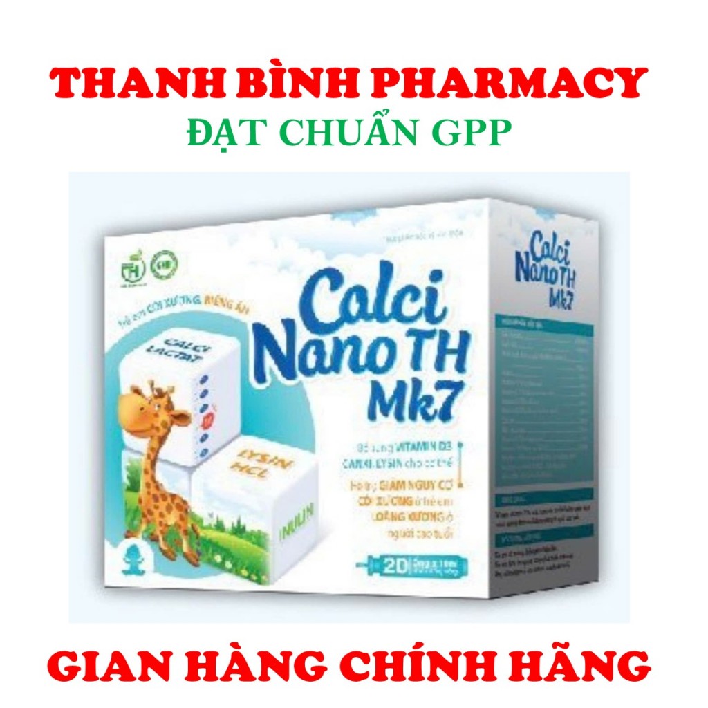 CALCI NANO TH MK7-BỔ SUNG CALCI NANO- GIÚP PHÁT TRIỂN CHIỀU CAO-GIẢM NGUY CƠ CÒI XƯƠNG CHO TRẺ EM