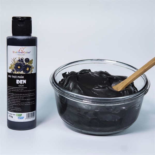 Màu nước thực phẩm Unicorn 210gr - Màu đen