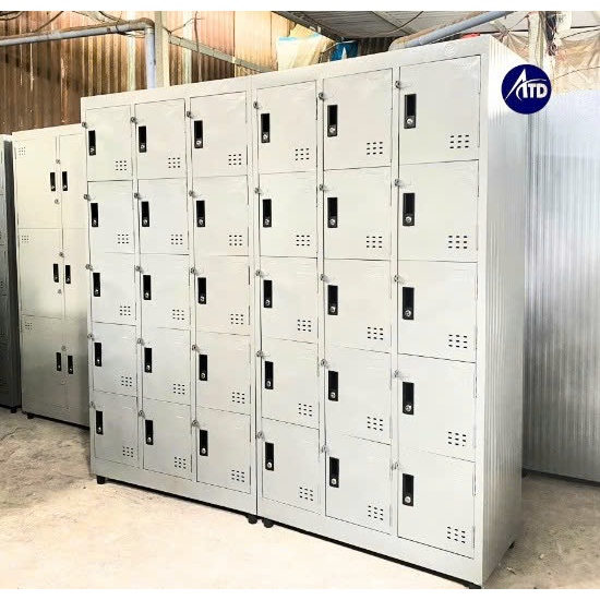 Tủ locker sắt đựng tài liệu cho văn phòng - Tủ sắt locker nhiều ngăn.