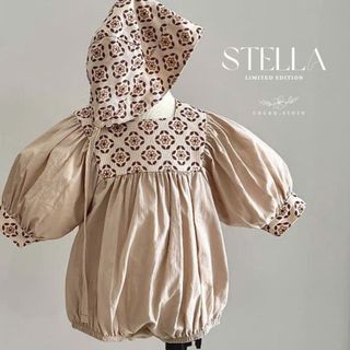 STELLA by CÔ CẬU - BỘ ĐỒ LIỀN THÂN KÈM MŨ CHO BÉ