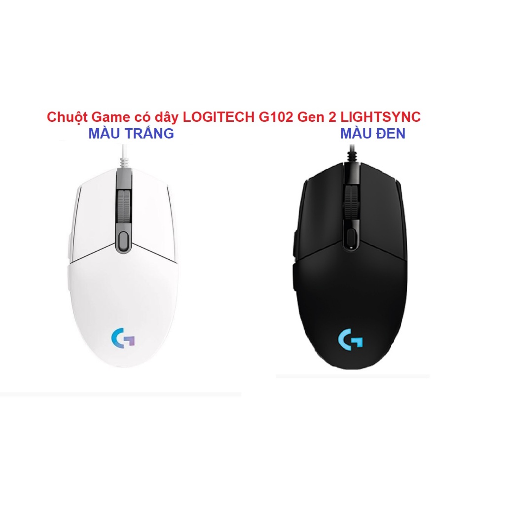 Chuột Game có dây LOGITECH G102 Gen 2 LIGHTSYNC