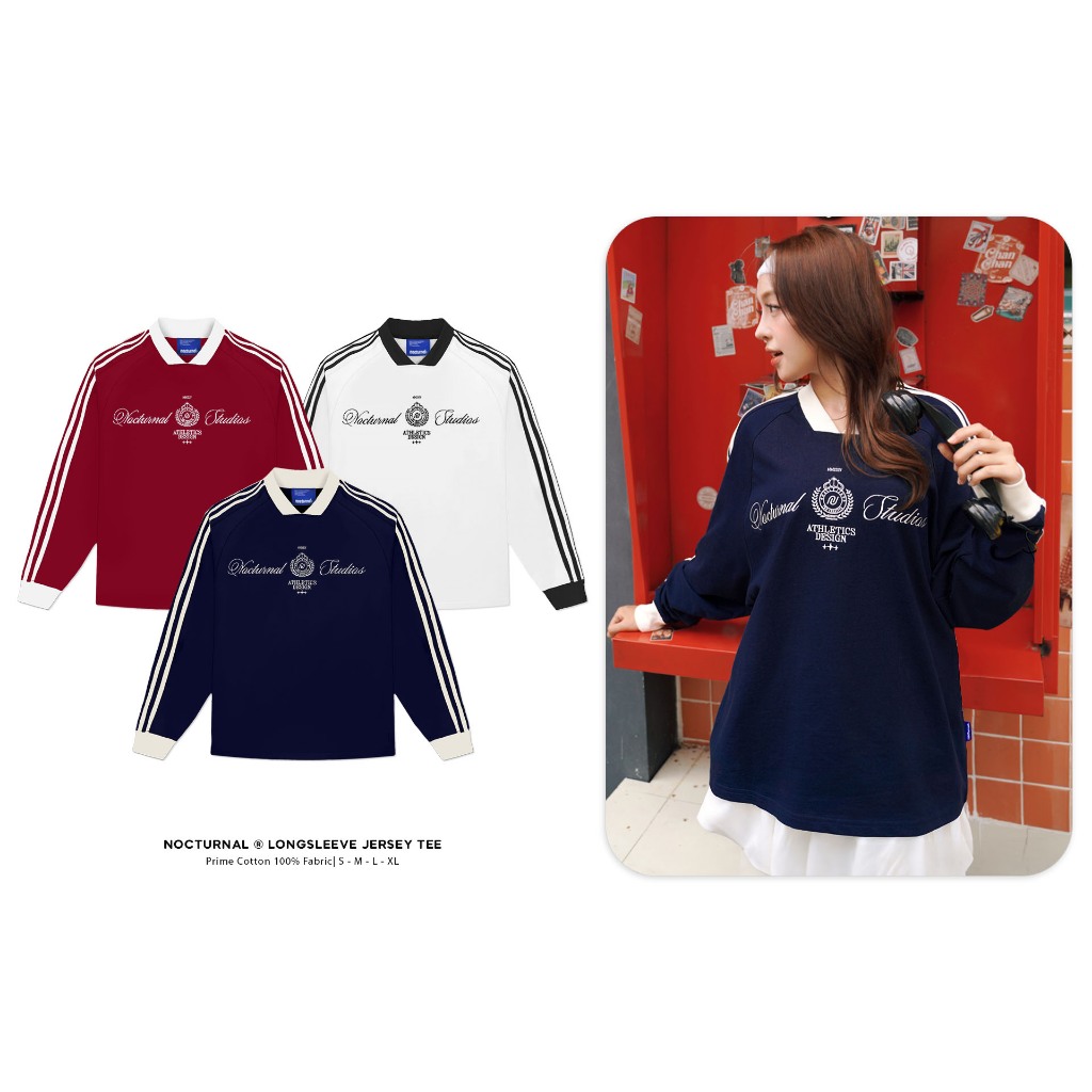 Áo Thun Tay Dài NOCTURNAL Longsleeve Jersey Tee Cotton 100% Nam Nữ Unisex Local Brand | BigBuy360 - bigbuy360.vn