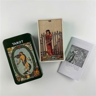 Bộ Bài Tarot Bói Smith Waite Tarot Hộp Săt Cao cấp- Bộ Bài Tarot Cao Cấp Smith Waite Tarot