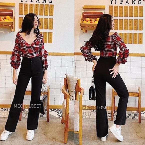 Quần Ống Loe Chất Tuyết Mưa Loại 1 Hàng Đẹp Dễ Phối Đồ Mặc Đi Học Đi Làm Đi Chơi | BigBuy360 - bigbuy360.vn