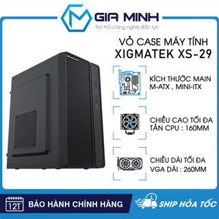 Vỏ Case Máy Tính Xigmatek XS-29 - Văn Phòng Size Nhỏ Gọn M-ATX - Hàng Chính Hãng