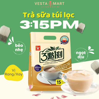  Trà Sữa Tự Pha 3:15pm Túi Lọc Dạng Gói Ít Đường Nhập Khẩu Đài Loan Tiện Lợi Vị Rang Nướng - VESTA MART 