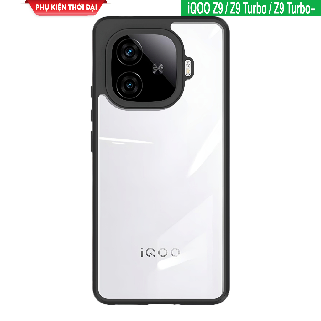 Ốp lưng iQOO Z9 / Z9 Turbo / Z9 Turbo+ chống sôc lưng trong viền dẻo siêu bền