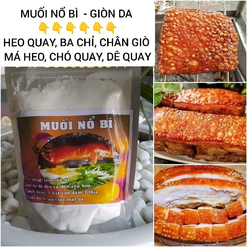 Muối Nổ Bì giòn da Túi 1kg