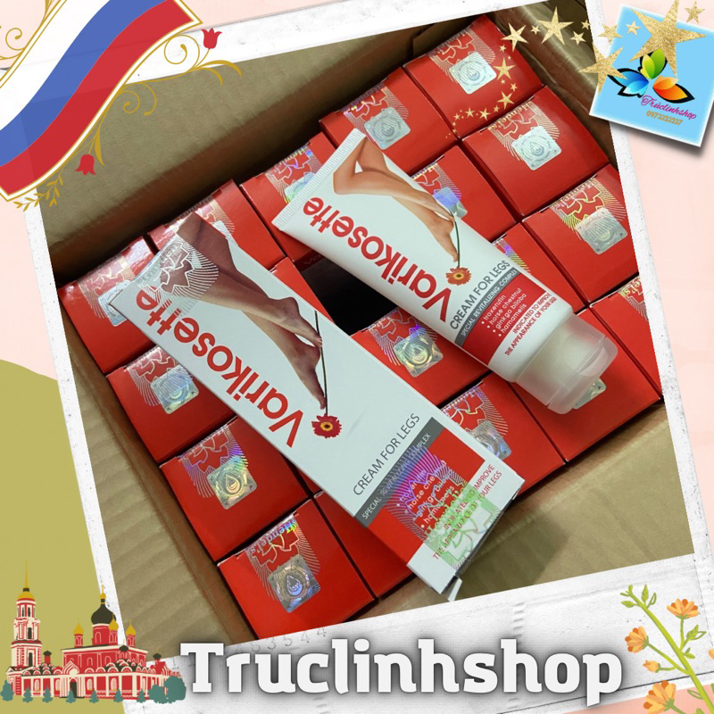 Kem giảm suy giãn tĩnh mạch chân Varikosette Nga 75ml