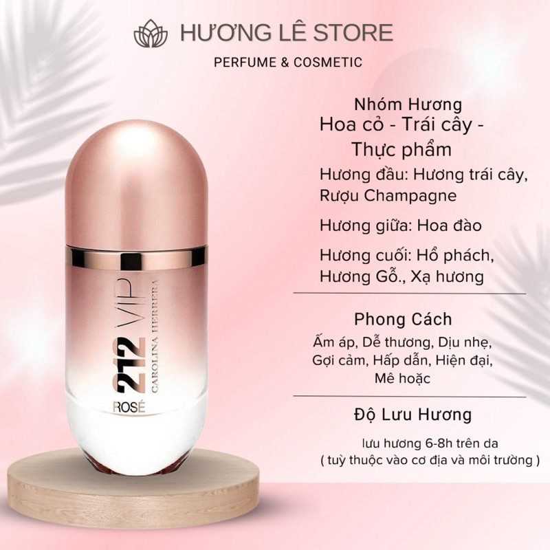 212 Vip Rose 10ml Edp | HƯƠNG LÊ STORE