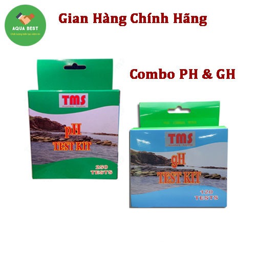 [Chính Hãng] Combo 2 bộ test kiểm tra nước PH và GH hãng TMS