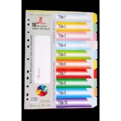 1 Lốc 5 tập chia file giấy A4 đục lỗ (50 tờ)