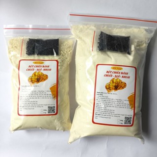  Bột chiên bánh chuối ngô khoai k cần ủ | Bột giòn lâu bánh phồng xốp thơm lừng màu đẹp 