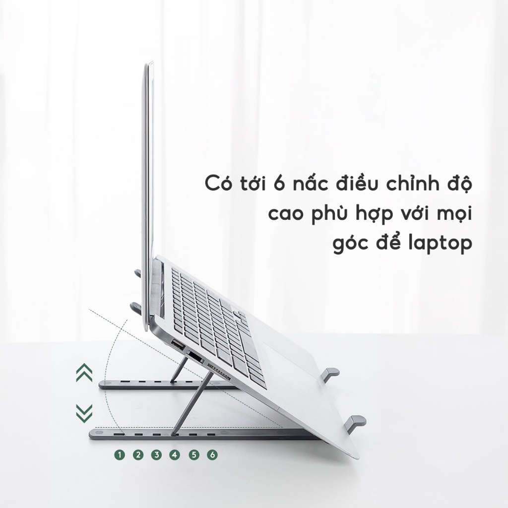 Giá Đỡ Laptop Macbook SMTech Kệ Đỡ Hợp Kim Nhôm Điều Chỉnh Độ Ca Nâng Máy Tính, Giá Đỡ Tản Nhiệt | BigBuy360 - bigbuy360.vn
