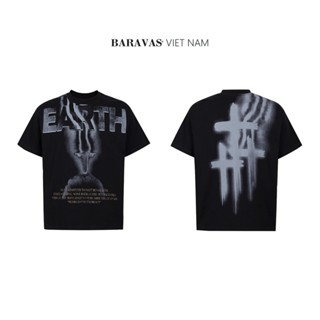  Áo Thun Baravas Form Boxy   EARTH VER2 - Version Premium 