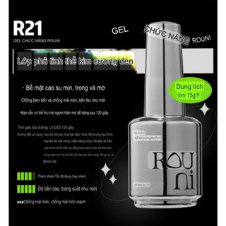 Top gel Rouni chai bạc R21