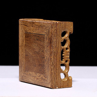 Đế gỗ vuông 10x10 cm , gỗ cánh gà tự nhiên