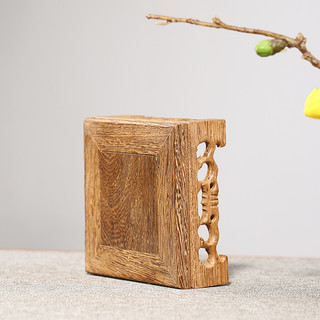 Đế gỗ vuông 10x10 cm , gỗ cánh gà tự nhiên