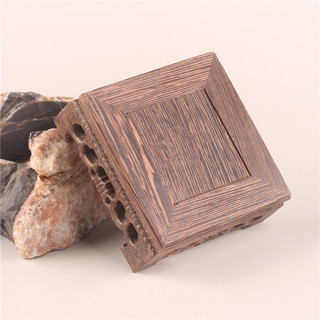 Đế gỗ vuông 10x10 cm , gỗ cánh gà tự nhiên